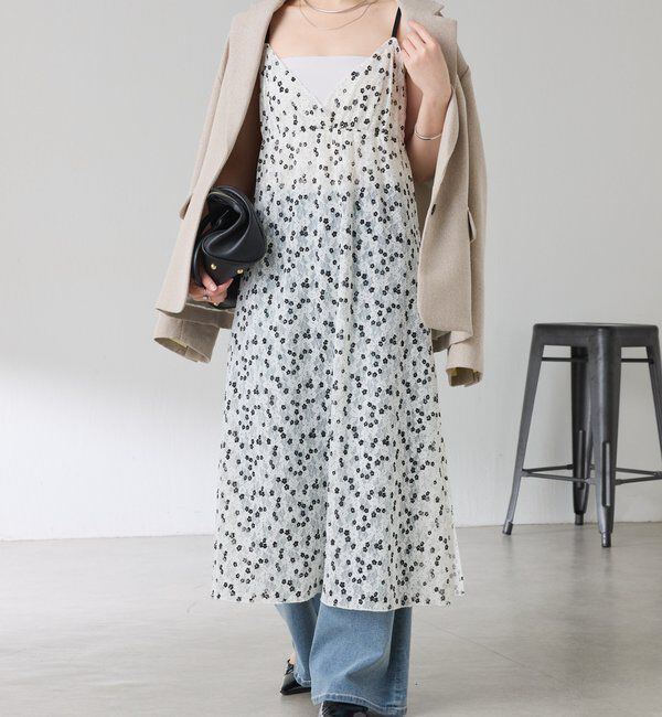  「【PROVOKE別注アイテム】プリントレースキャミワンピース」|ワンピース|