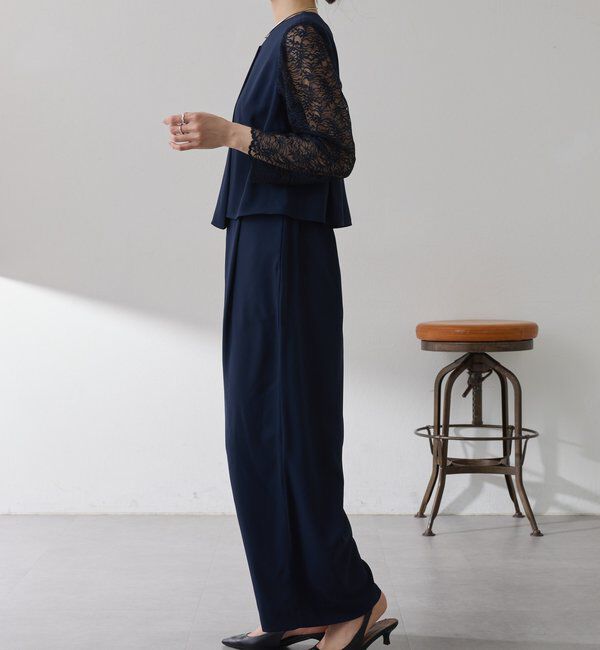  「【オケージョン】バックサテンジョーゼットールインワン」|ワンピース|