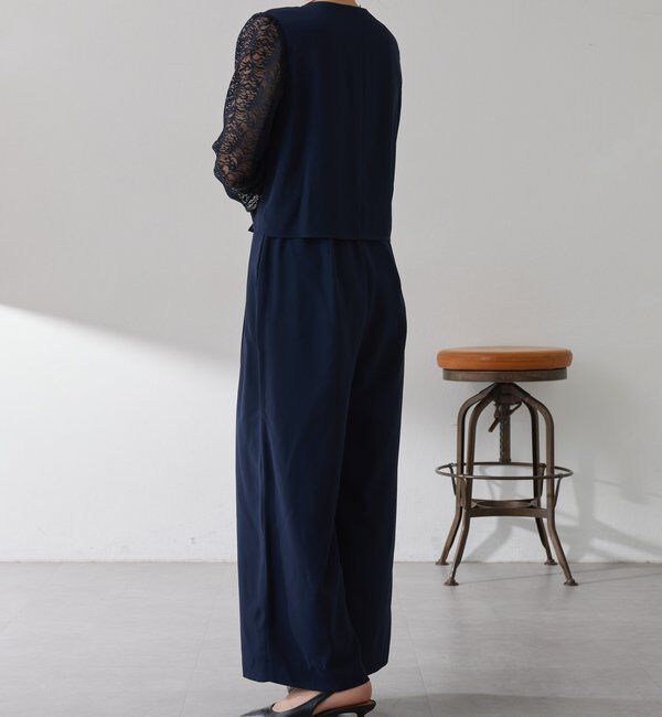  「【オケージョン】バックサテンジョーゼットールインワン」|ワンピース|