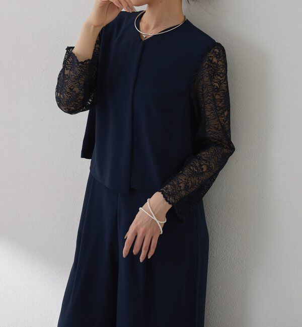  「【オケージョン】バックサテンジョーゼットールインワン」|ワンピース|