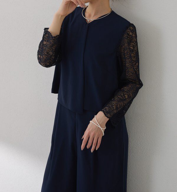  「【オケージョン】バックサテンジョーゼットールインワン」|ワンピース|