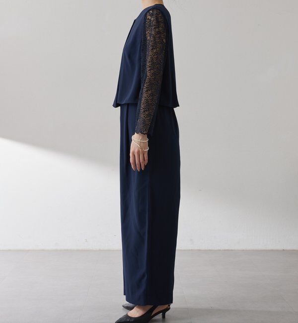  「【オケージョン】バックサテンジョーゼットールインワン」|ワンピース|