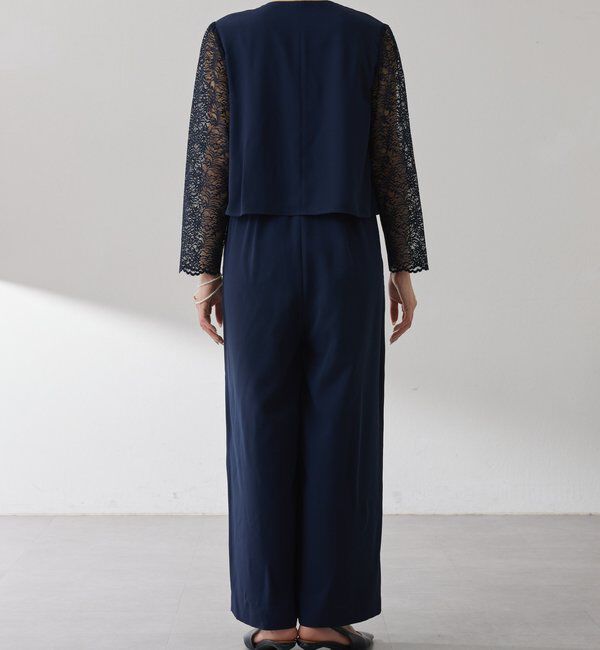  「【オケージョン】バックサテンジョーゼットールインワン」|ワンピース|