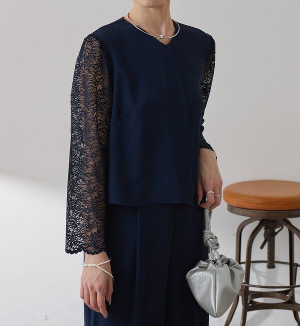  「【オケージョン】バックサテンジョーゼットールインワン」|ワンピース|