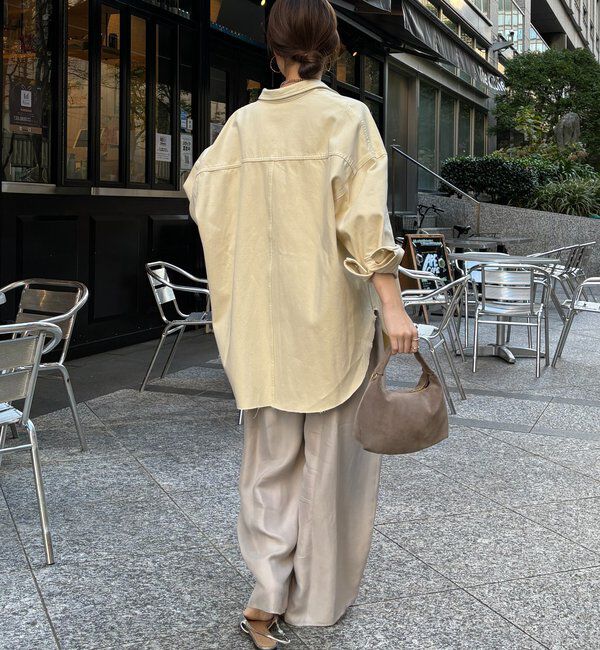  「【新色追加】ダメージデニムシャツ」|シャツ・ブラウス|