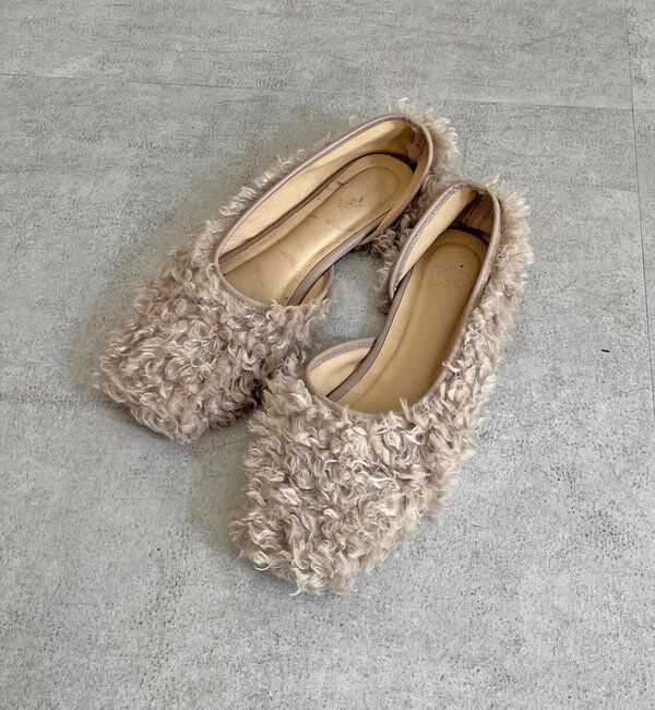  「サイドオープンボアフラットシューズ」|その他|