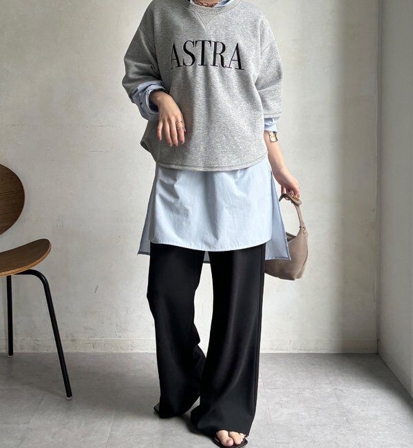  「【セットアップ可能】バックワンポイントロゴ刺繍プルオーバー」|Tシャツ・カットソー|