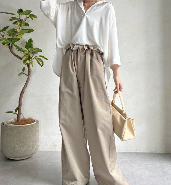  「【WEB限定】6分袖ドロストスキッパーシャツ」|シャツ・ブラウス|