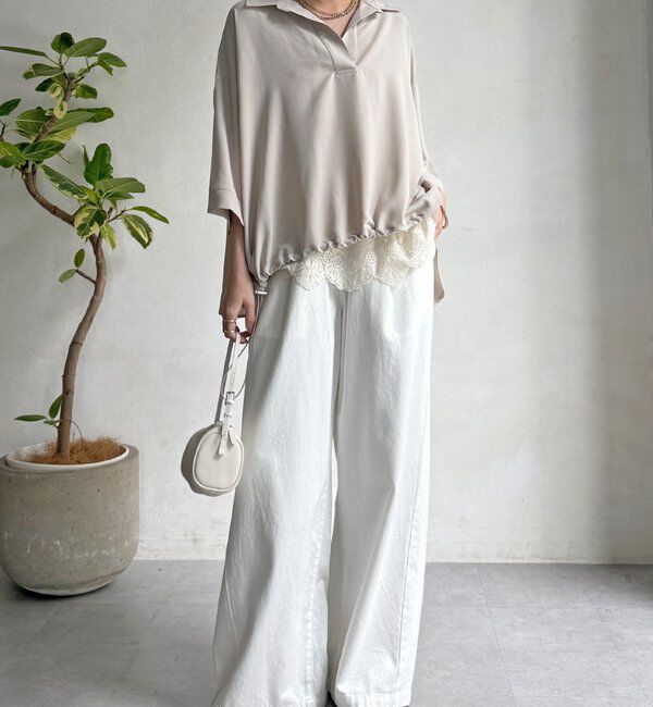  「【WEB限定】6分袖ドロストスキッパーシャツ」|シャツ・ブラウス|