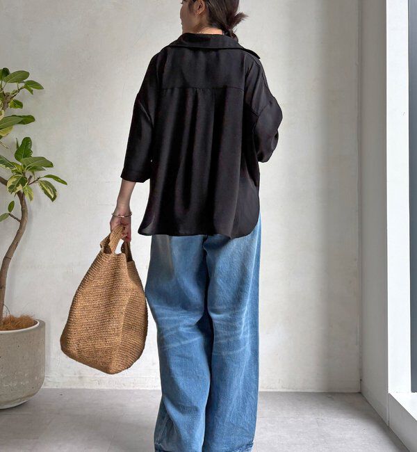  「【WEB限定】6分袖ドロストスキッパーシャツ」|シャツ・ブラウス|