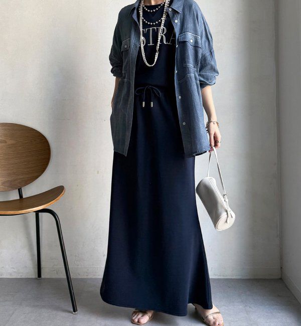  「バックギャザーシアーデニムシャツ」|シャツ・ブラウス|