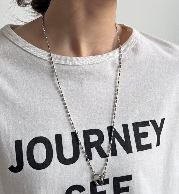  「オーバルロングチェーンネックレス」|ネックレス|