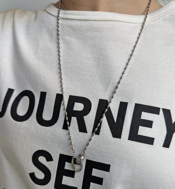  「オーバルロングチェーンネックレス」|ネックレス|