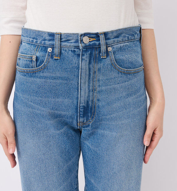  「【全骨格美脚見え！】slit DENIM」|デニム|