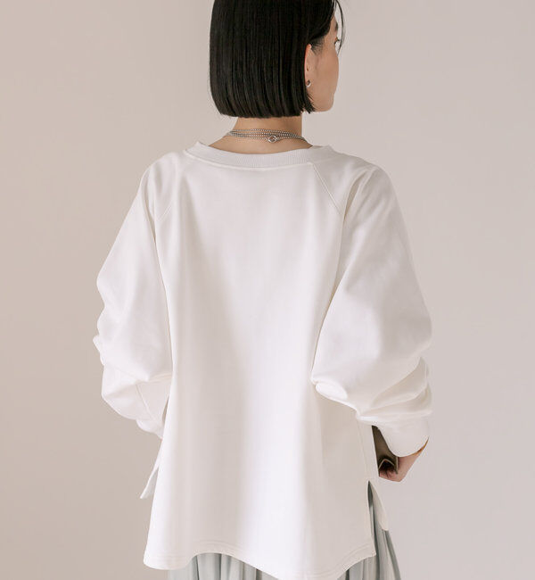  「【大人が着やすい】キーネックオーバースウェット」|Tシャツ・カットソー|