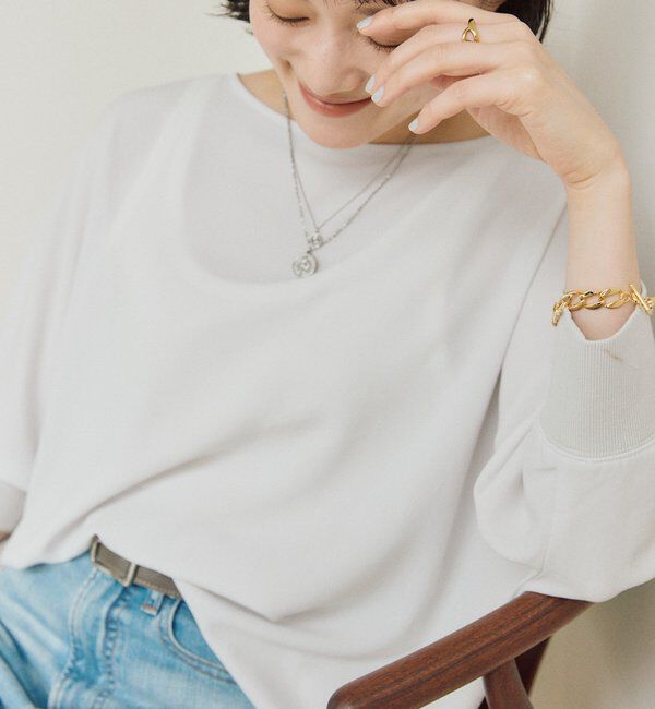  「【ON・OFF問わず活躍】リブ付きジョーゼットドルマンブラウス」|シャツ・ブラウス|