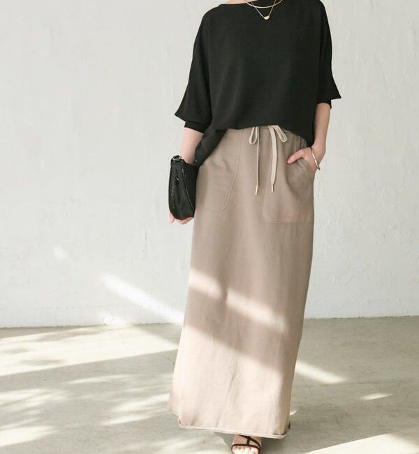  「【ON・OFF問わず活躍】リブ付きジョーゼットドルマンブラウス」|シャツ・ブラウス|