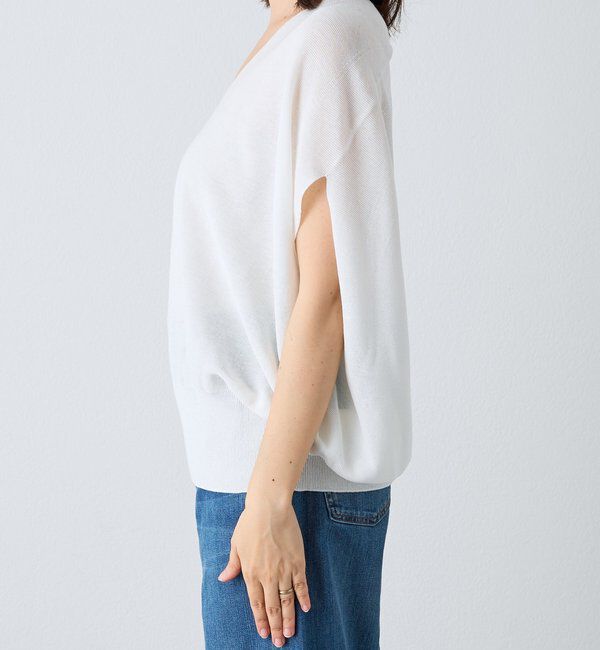  「【美シルエット】ライトギマフレンチコクーンニット」|ニット・セーター|