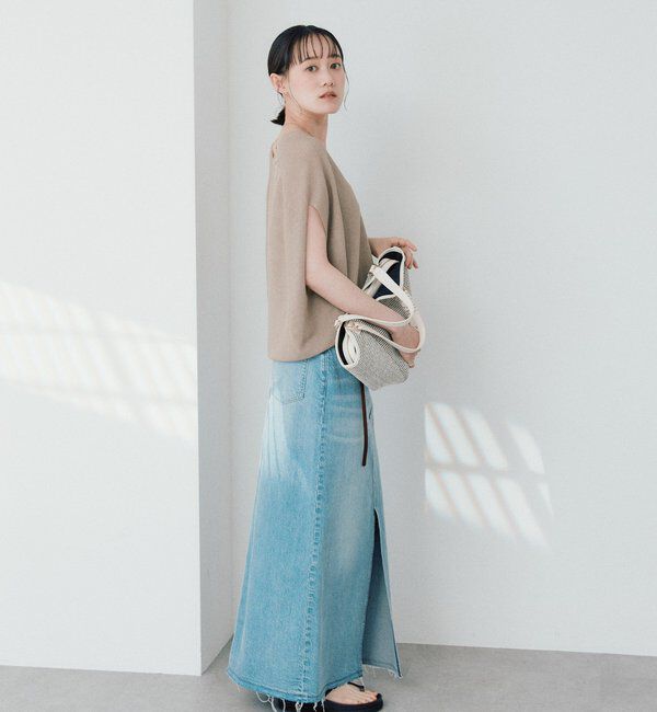  「【美シルエット】ライトギマフレンチコクーンニット」|ニット・セーター|