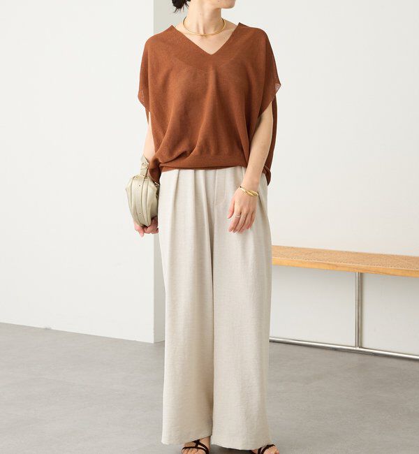  「【美シルエット】ライトギマフレンチコクーンニット」|ニット・セーター|