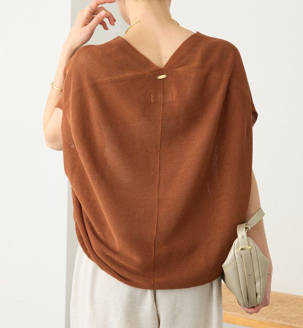  「【美シルエット】ライトギマフレンチコクーンニット」|ニット・セーター|