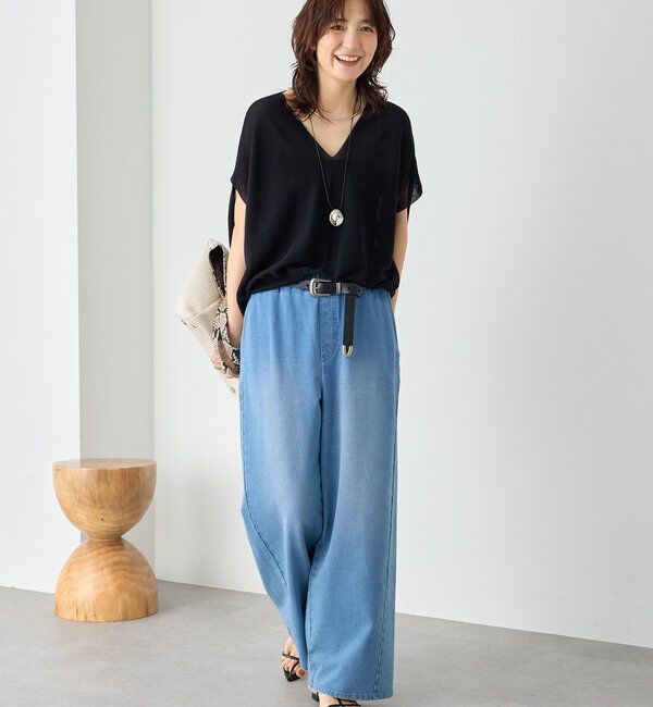  「【美シルエット】ライトギマフレンチコクーンニット」|ニット・セーター|