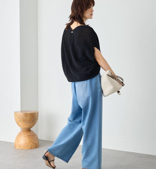  「【美シルエット】ライトギマフレンチコクーンニット」|ニット・セーター|