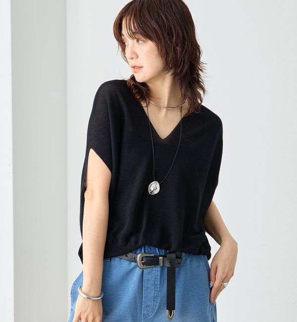  「【美シルエット】ライトギマフレンチコクーンニット」|ニット・セーター|