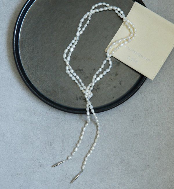  「【25th記念アイテム】【2.718】パールラリエッタネックレス」|リング|ホワイト