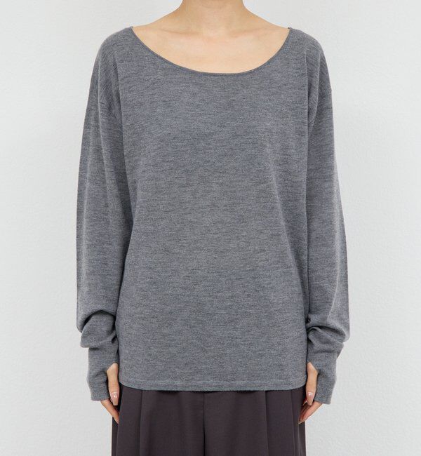  「【手洗い可】メリノウールニットプルオーバー」|ニット・セーター|