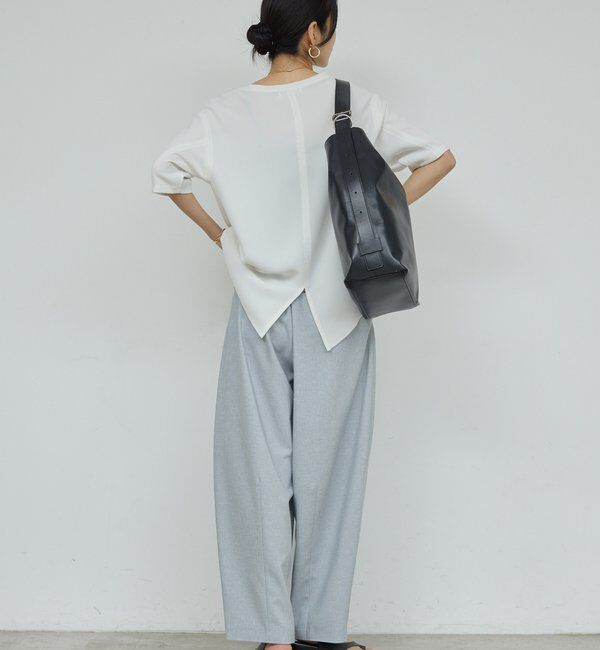  「バックスリットハーフスリーブブラウス」|シャツ・ブラウス|