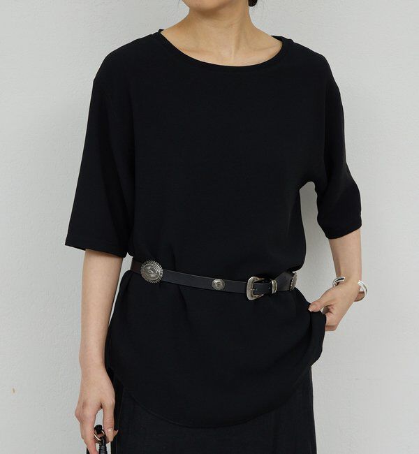  「バックスリットハーフスリーブブラウス」|シャツ・ブラウス|