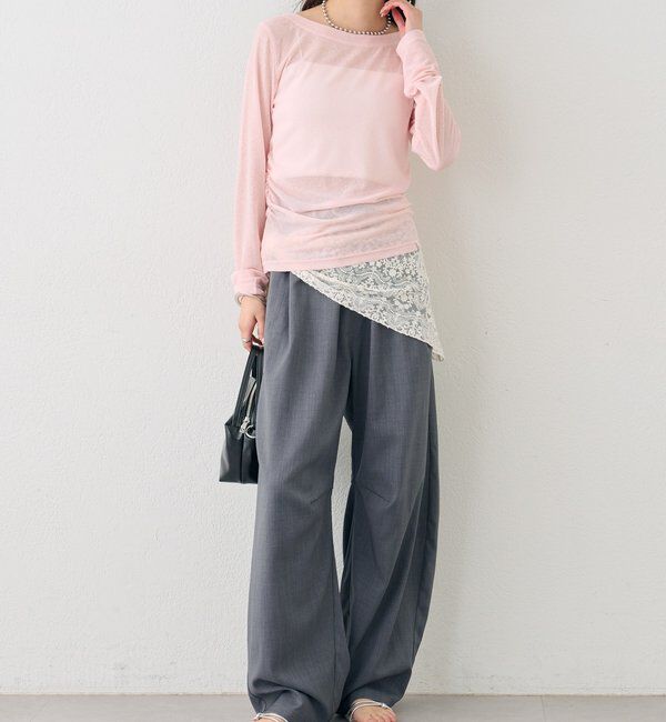  「バックシャンロングTシャツ」|Tシャツ・カットソー|