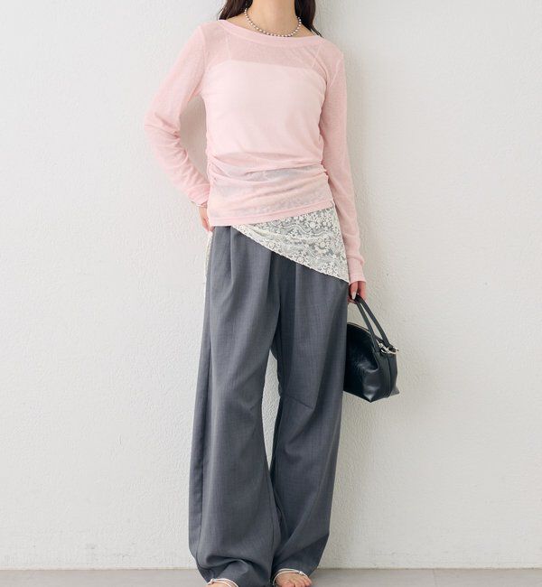  「バックシャンロングTシャツ」|Tシャツ・カットソー|