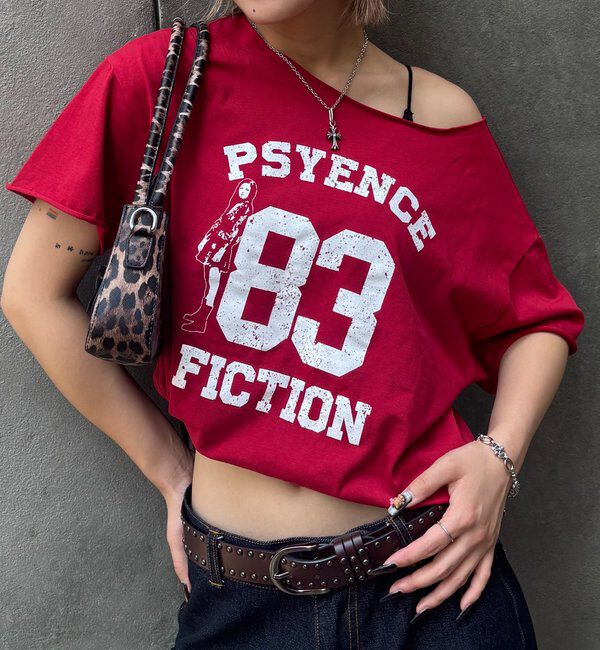  「【新色追加】エリオットオフショルTEE」|Tシャツ・カットソー|レッド