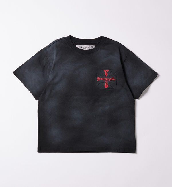  「SourcreamクロスバックプリントTEE」|Tシャツ・カットソー|チャコールグレー