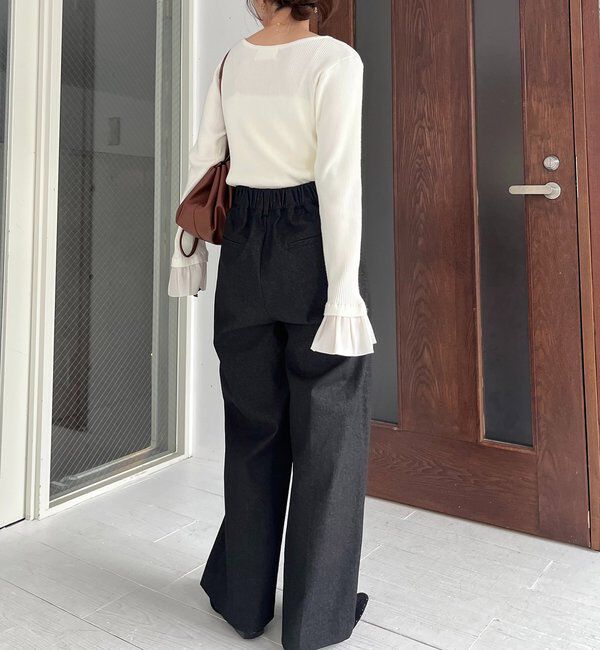  「【選べる4サイズ展開】2タックコットンパンツ」|チノ|