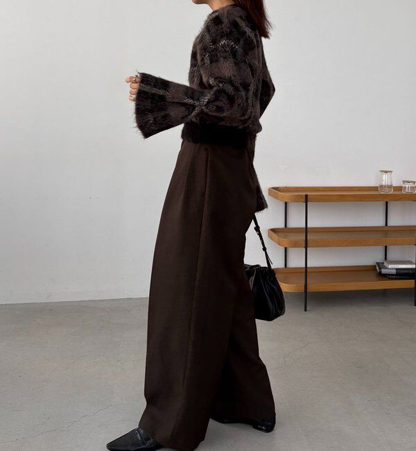  「チェックシャギープルオーバー」|ニット・セーター|