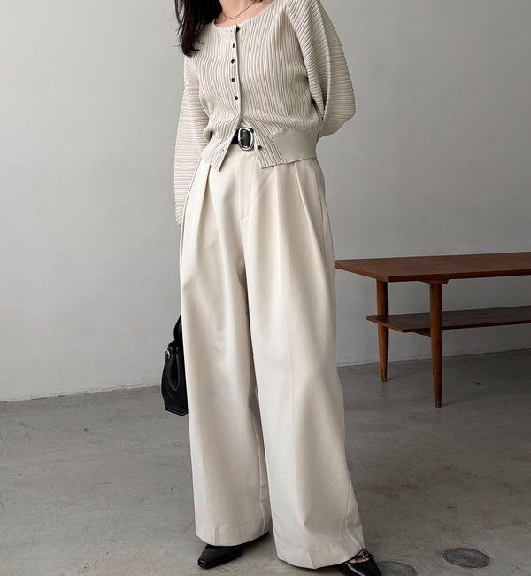  「プリーツパフカーディガン」|カーディガン|