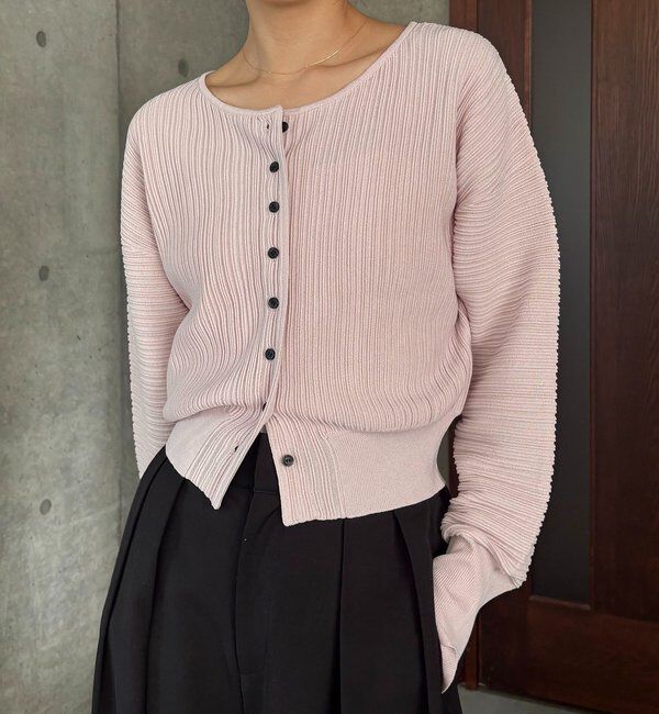  「プリーツパフカーディガン」|カーディガン|