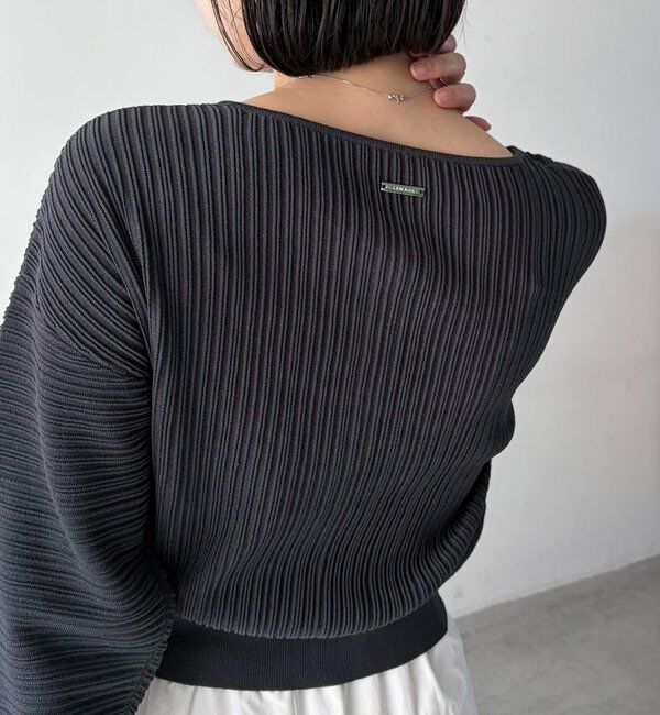  「プリーツパフカーディガン」|カーディガン|