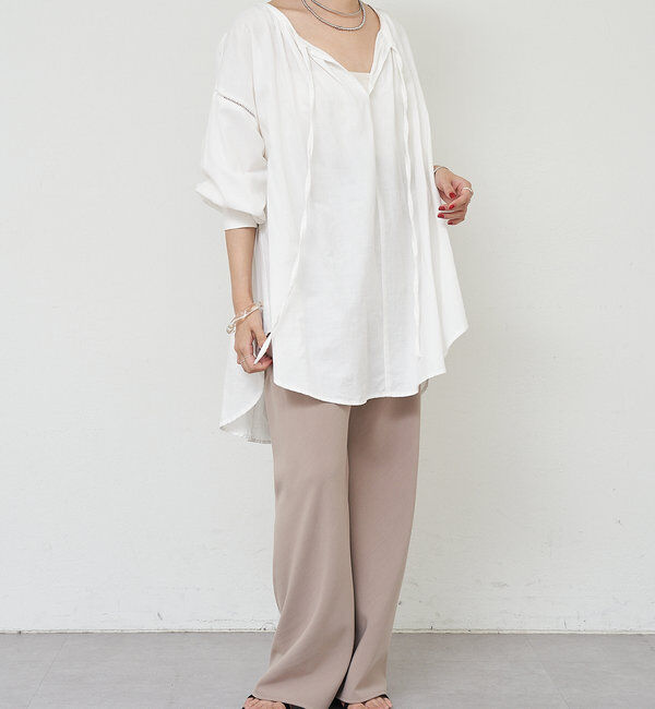  「ダブルクロスワイドパンツ」|チノ|