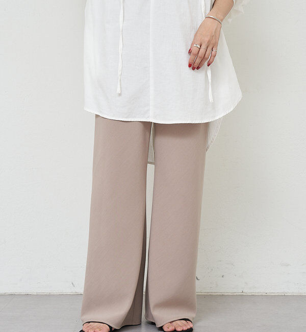  「ダブルクロスワイドパンツ」|チノ|