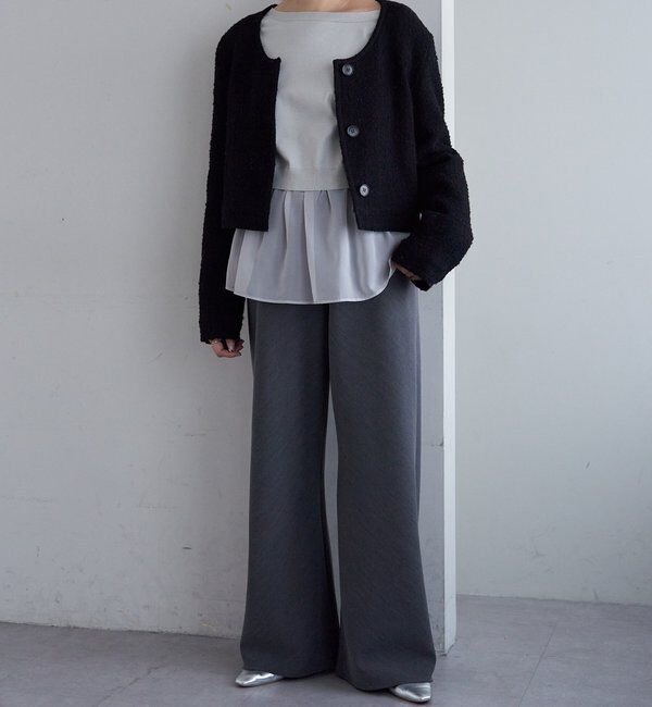  「ダブルクロスワイドパンツ」|チノ|