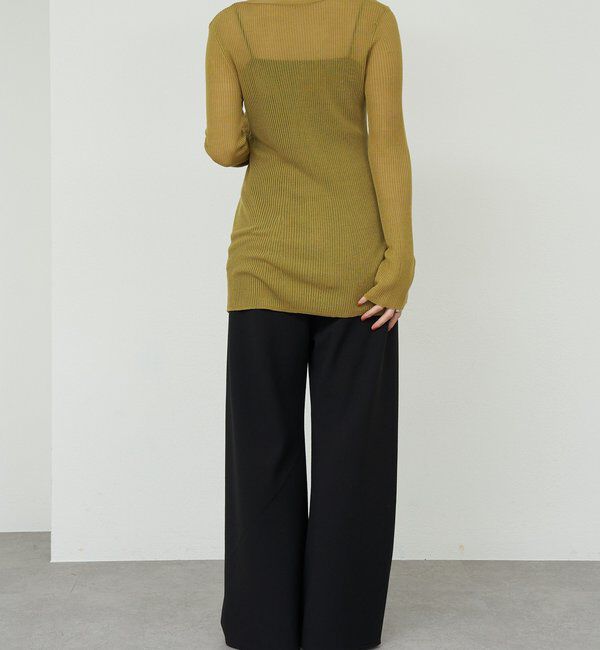  「ダブルクロスワイドパンツ」|チノ|