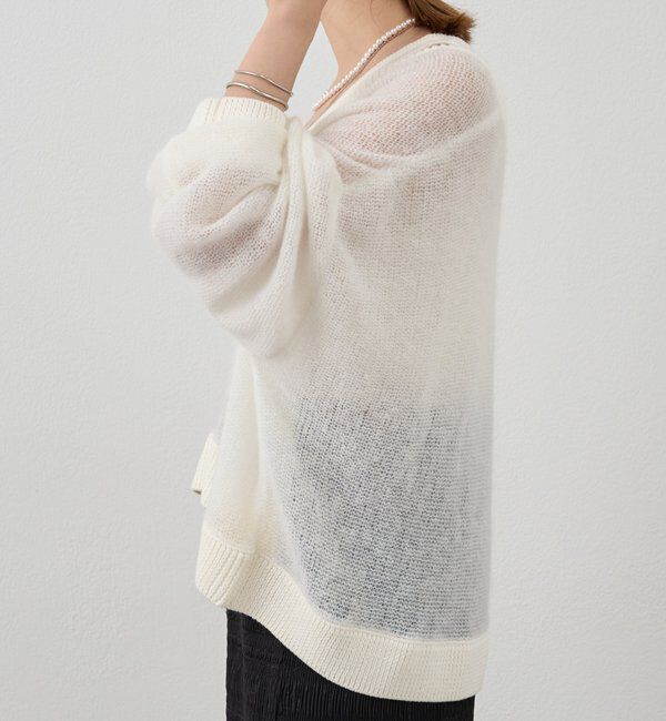  「レイヤードシアーニット」|ニット・セーター|