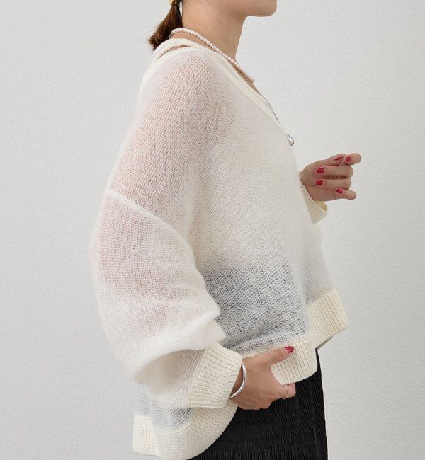  「レイヤードシアーニット」|ニット・セーター|