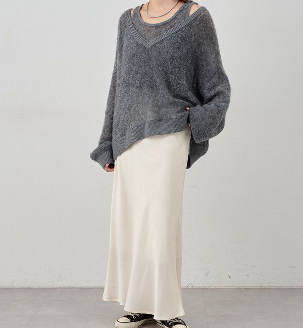  「レイヤードシアーニット」|ニット・セーター|