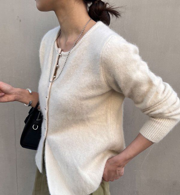  「ラクーンペプラムカーディガン」|カーディガン|