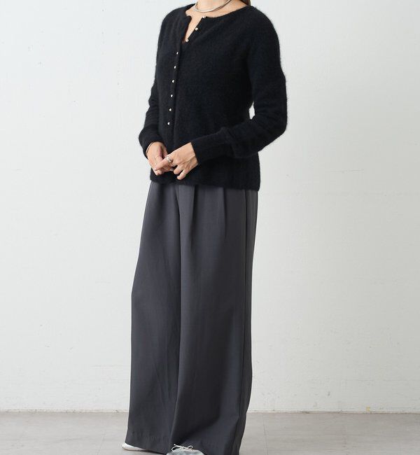  「ラクーンペプラムカーディガン」|カーディガン|
